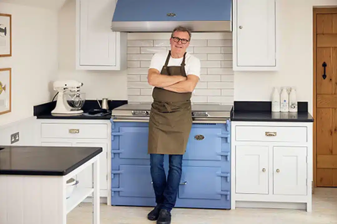 Nigel Haworth and his Blue Everhot Oven