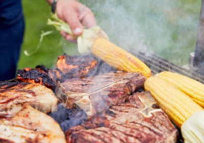 Grill Grilling on the Everhot Grill