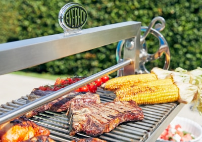 Grill A cooked meal on the Everhot Grill