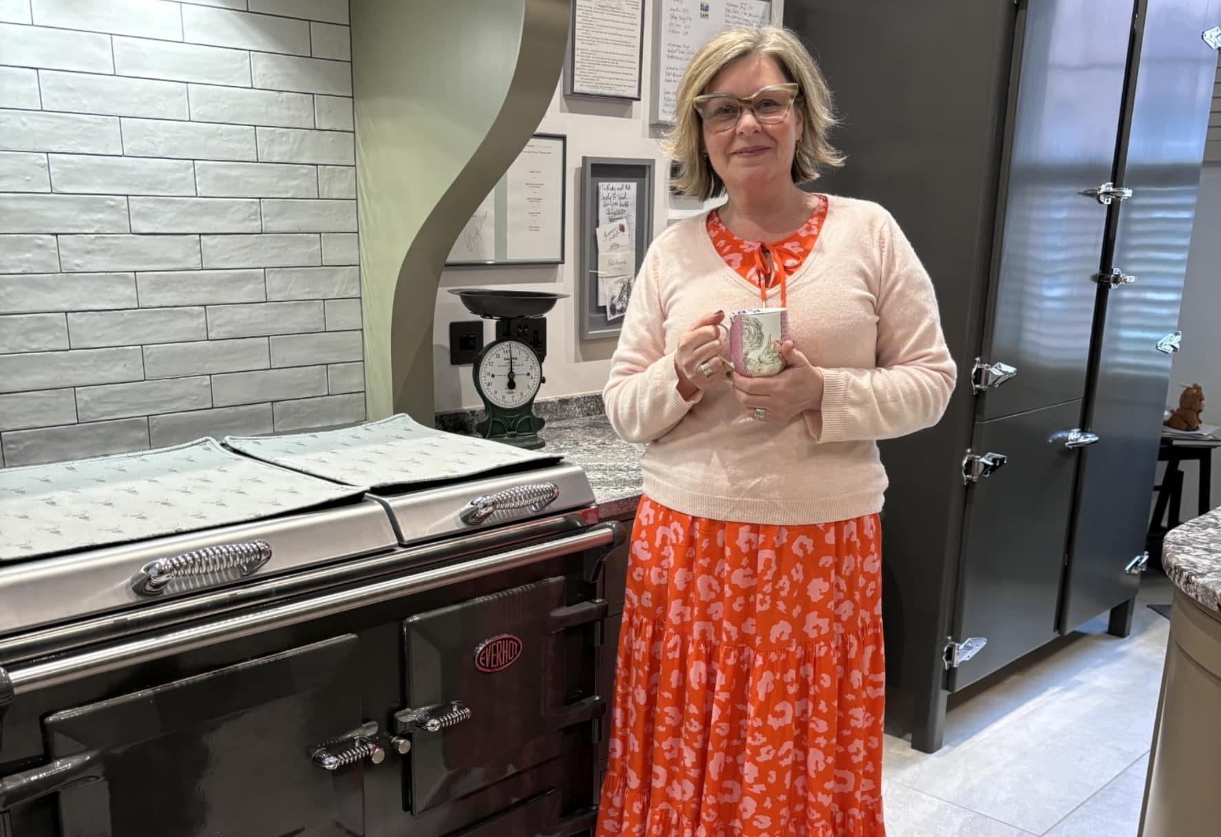 Nicky from Great British Bake Off in front of her Everhot