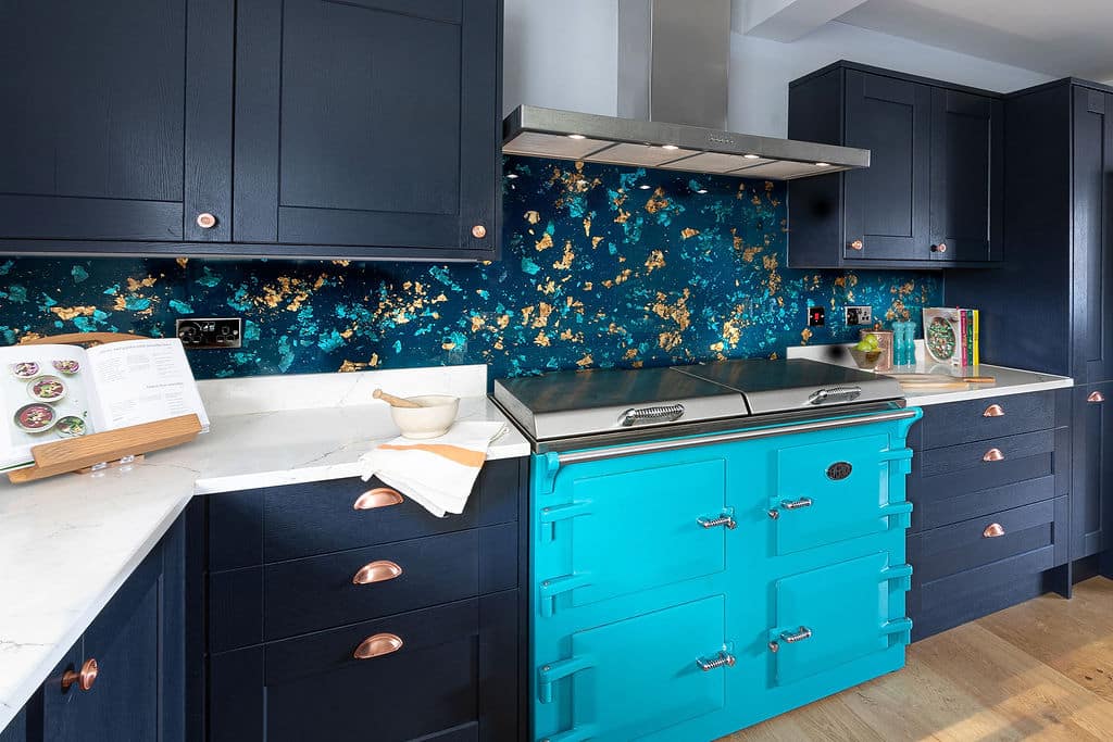 Emma Britton Decorative Glass Desigenr LowRes-Antique Peacock Splashback Everhot