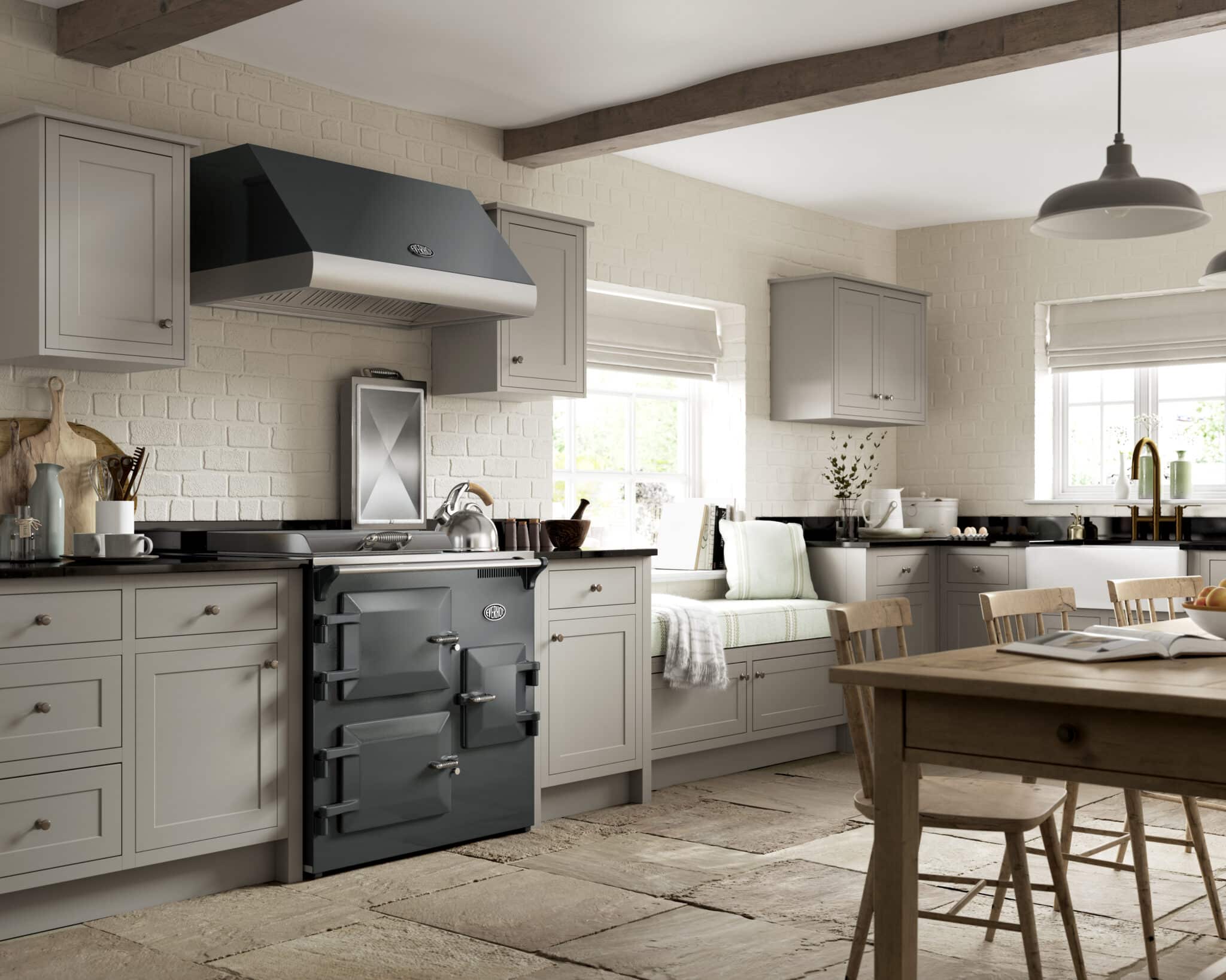Everhot90i_Graphite The Everhot 90 range cooker Series is beautifully designed and elegantly proportioned for the modern kitchen