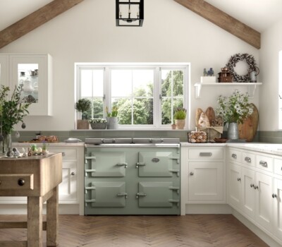 Sage Cooker in a cream kitchen