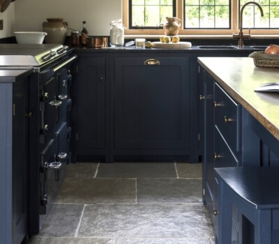 Dark kitchen with Everhot