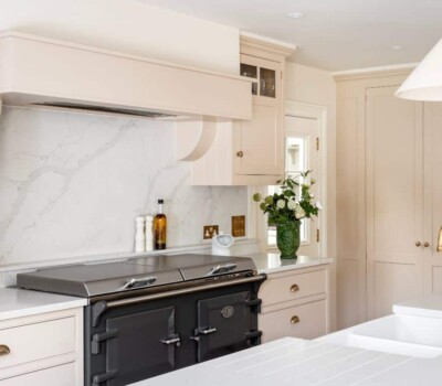 Graphite Everhot in white kitchen